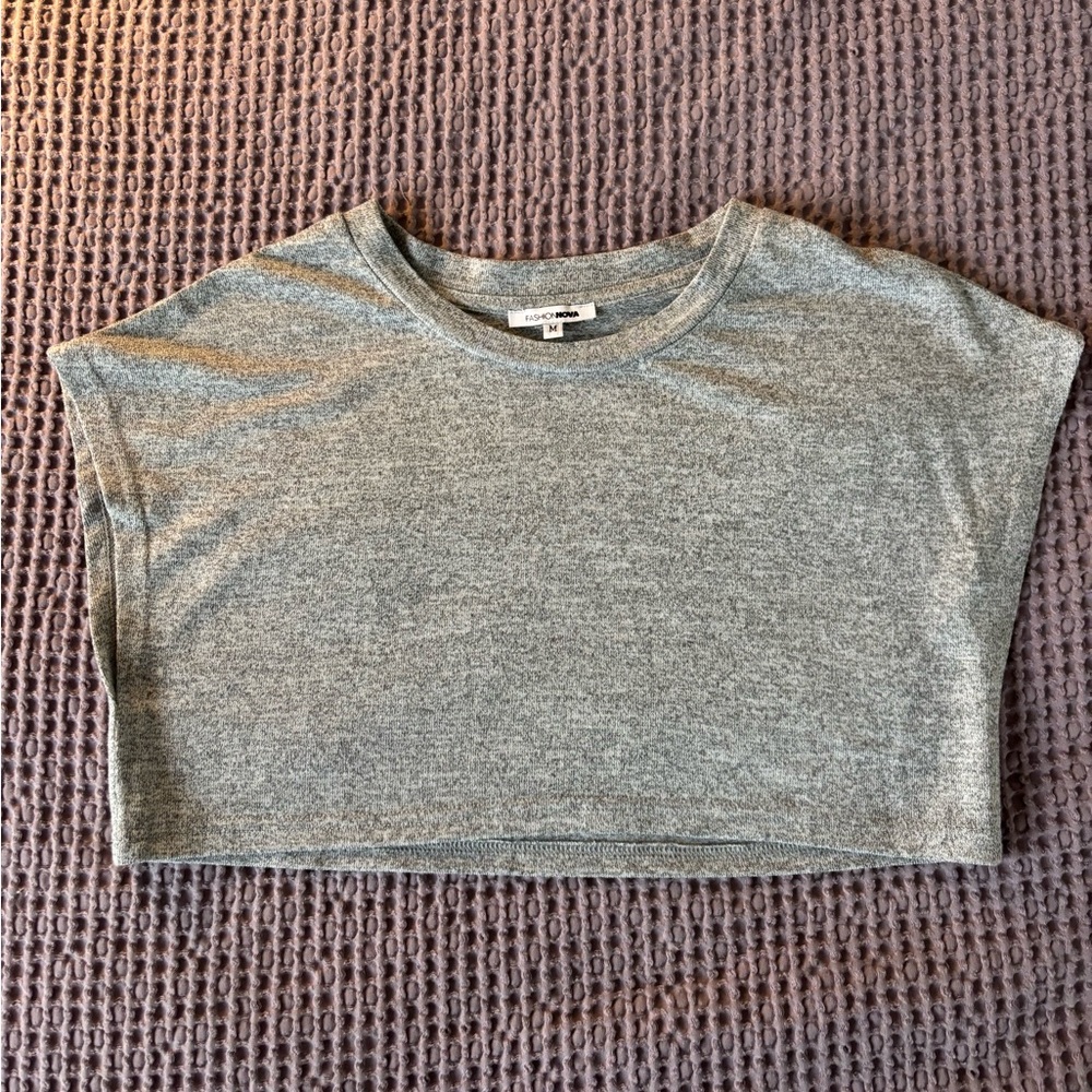 Fashion Nova Heather Gray Tee